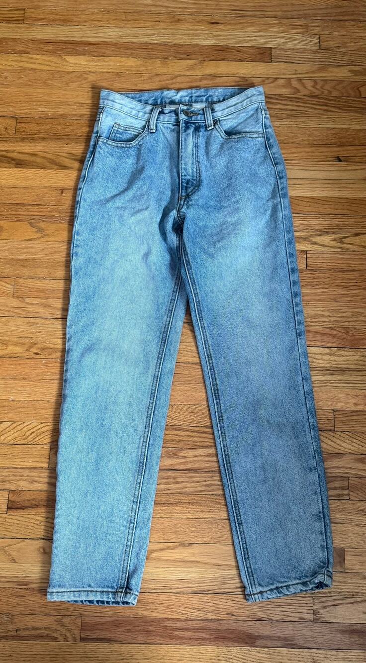 John Galt Straight Light Wash High Waisted Denim Jeans